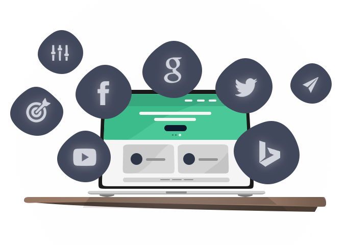 Monitor with website Image